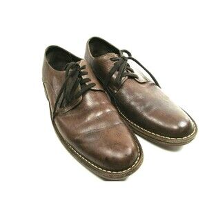Cole Haan Dryden Brown Leather  Distressed Derbys Mens  Size US 9.5